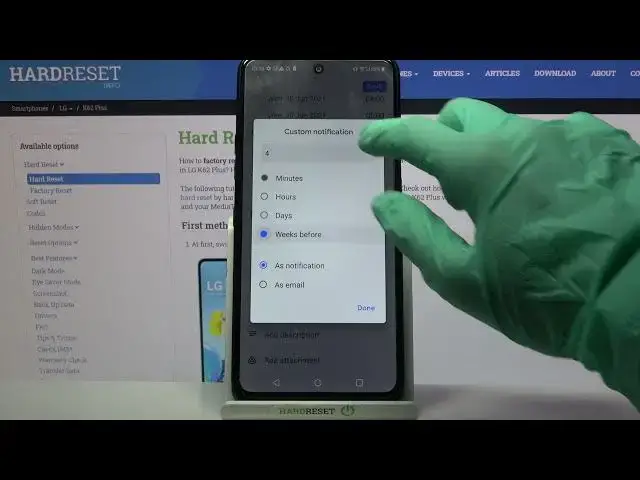 'Video thumbnail for How to Add Event to Calendar in LG K62 Plus – Save Event / Birthday'