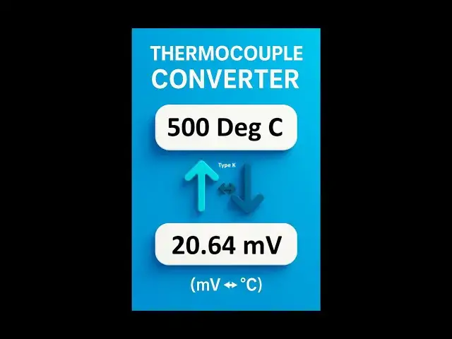 'Video thumbnail for Thermocouple Voltage and Temperature Calculator'