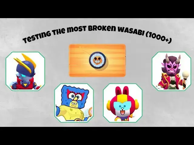 Video thumbnail for TESTING the MOST BROKEN WASABI in 1000+ trophies!
