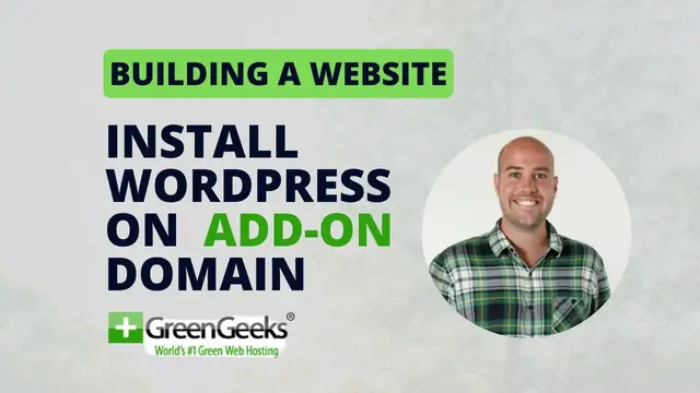'Video thumbnail for Install WordPress on Add-on Domain on GreenGeeks | jcchouinard.com'