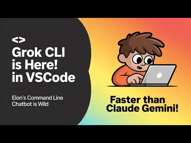 Video thumbnail for ⚡ Grok CLI is Here! in VSCode Elon’s Command Line Chatbot is Wild – Faster Than Claude & Gemini