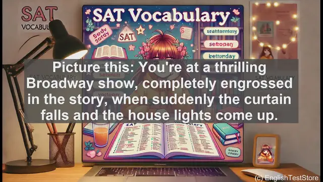 Video thumbnail for 5000 Must Know SAT Vocabulary - Intermission: The Art of the Pause in Performances