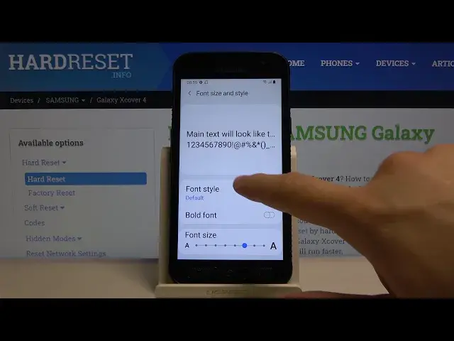 'Video thumbnail for How to Change Font Style in SAMSUNG Galaxy Xcover 4 - Change Font Style'