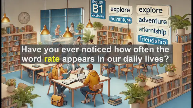 Video thumbnail for 2500 Must Know CEFR B1 Vocabulary - Understanding 'Rate': A Key Word for B1 English Proficiency