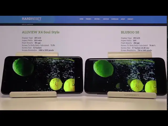 Video thumbnail for Display Comparison BLUBOO S8 vs ALLVIEW X4 Soul Style| Check Screen Quality