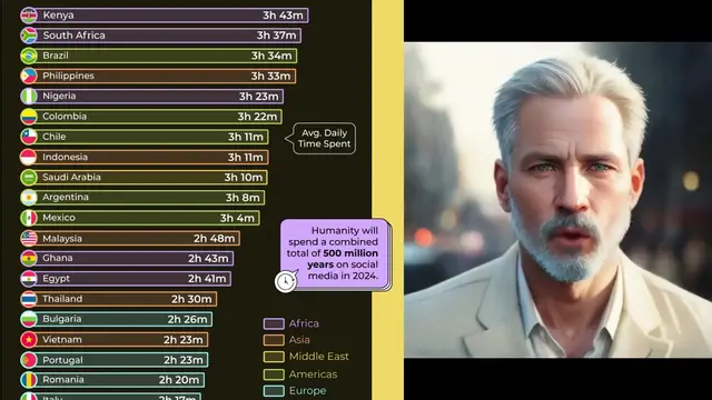 Video thumbnail for Who Spends The Most Time On Social Media (2025)