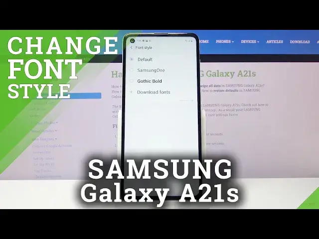 'Video thumbnail for How to Change Font Style in SAMSUNG Galaxy A21s – Find Font Types'