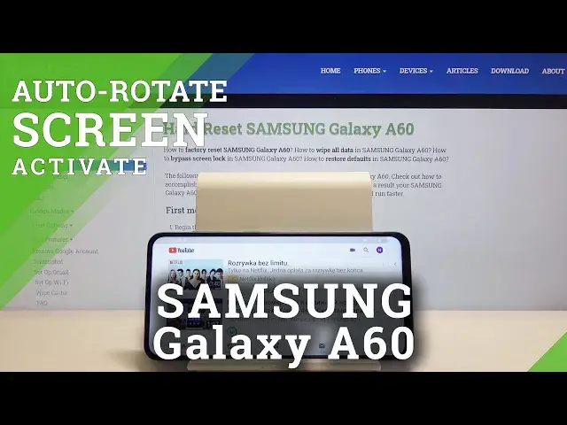 'Video thumbnail for How to Turn On Auto Rotation Screen in SAMSUNG Galaxy A60 – Turn Screen'