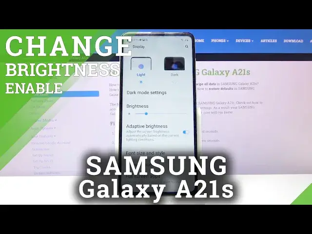 Video thumbnail for How to Turn On Auto Brightness in SAMSUNG Galaxy A21s – Turn On / Off Adaptive Brightness