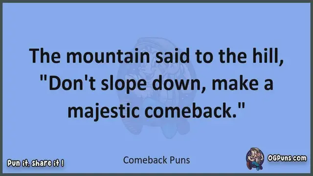 Video thumbnail for Comeback - Jokes, Puns, Wordplays, and Laughter