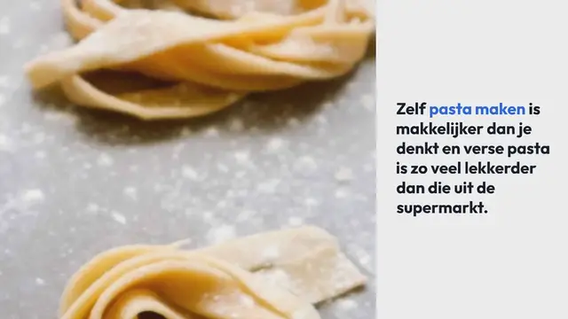 Video thumbnail for Zelf pasta maken