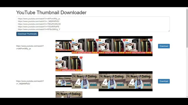 Video thumbnail for Build a Bulk Youtube Video Thumbnail Downloader in Browser Using Bootstrap 5 and Javascript