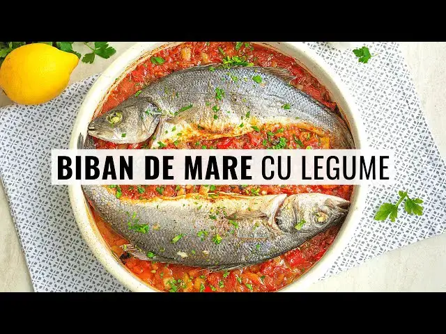Video thumbnail for Pește la cuptor: biban de mare cu legume și sos de roșii 🙂
