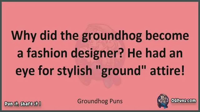 Video thumbnail for Groundhog - Jokes, Puns, Wordplays, and Laughter