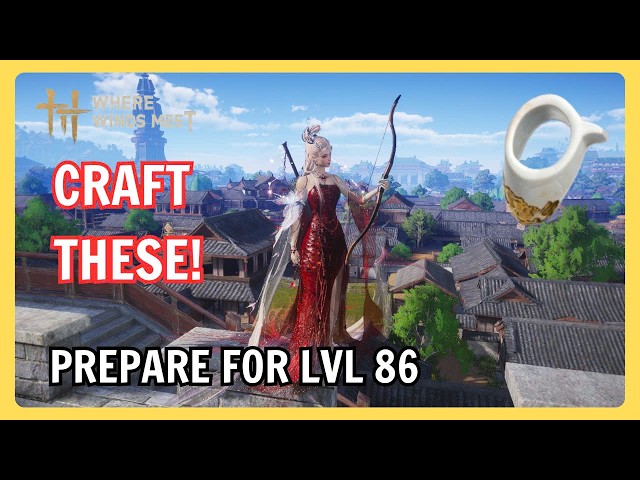 Video thumbnail for Chuẩn Bị Nguyên Liệu Nào Để Chế Cung & Nhẫn Cấp 86 | Where Winds Meet