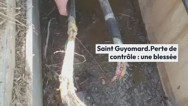 Video thumbnail for Saint Guyomard. Perte de contrôle : une blessée