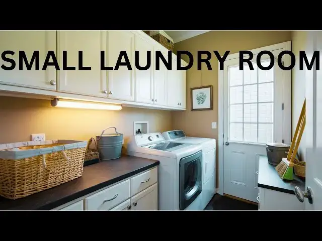 Video thumbnail for Transform Your Small Laundry Room On A Budget!
