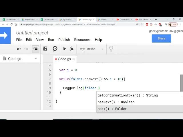 Video thumbnail for How to Read Files and Folders in Google Drive Using Google Apps Script