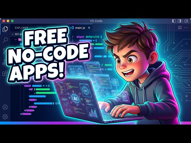Video thumbnail for Here Are Best 3 FREE No-Code AI Tools to Build Apps With NO LIMIT! - 2026 Vibe Coding