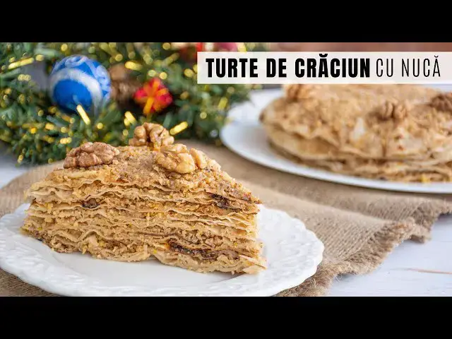 Video thumbnail for Turte de Crăciun cu nucă (Scutecele Domnului) - rețeta tradițională | Bucate Aromate