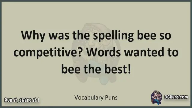 Video thumbnail for Vocabulary - Jokes, Puns, Wordplays, and Laughter