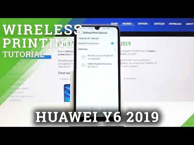 'Video thumbnail for How to Wirelessly Print via Huawei Y6 2019 - Connect Printer with Smartphone'
