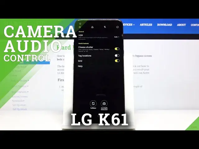 'Video thumbnail for How to Use Camera Audio Control in LG K61 - Camera Settings'
