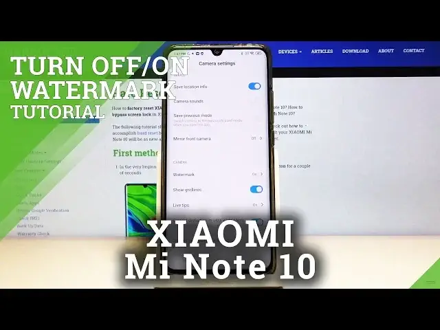 'Video thumbnail for How to Remove Camera Watermark on Xiaomi Mi Note 10 - Turn Off Camera Watermark'