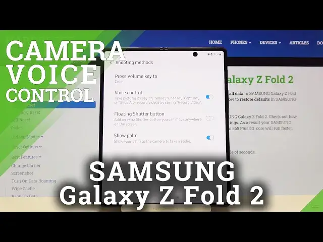 Video thumbnail for How to Use Camera Voice Control on SAMSUNG Galaxy Z Fold 2 – Camera Settings