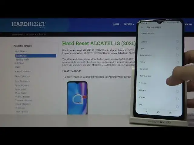 Video thumbnail for Default Alarm Tones on Alcatel 1s 2021 – Available Sounds of Alarms
