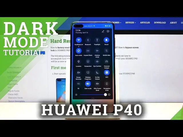 'Video thumbnail for How to Enter Dark Mode in HUAWEI P40 – Color Inversion'