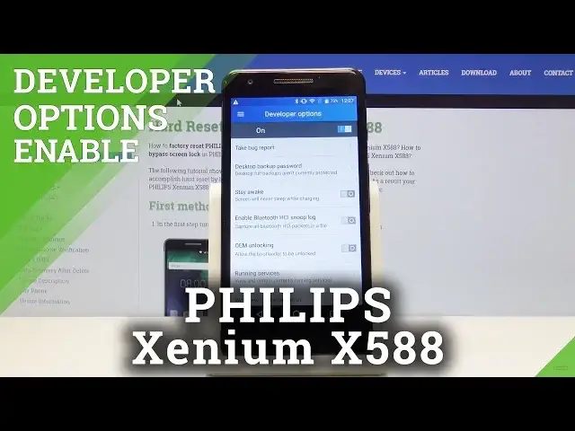 Video thumbnail for How to Unlock Developer Options on Philips Xenium X588 - OEM Unlock / USB Debugging