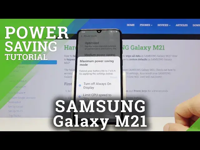 Video thumbnail for How to Enable Power Saver in SAMSUNG Galaxy M21 – Save Battery Power