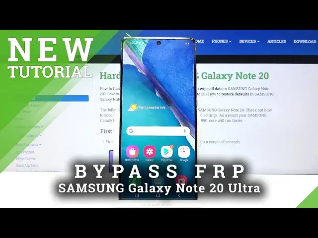 Video thumbnail for How to Bypass Google Verification in SAMSUNG Galaxy Note 20 Ultra – Skip FRP