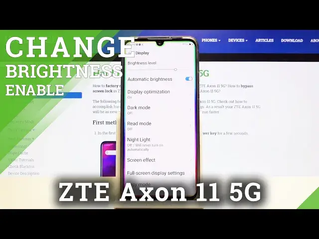 Video thumbnail for How to Enable Auto-Brightness on ZTE Axon 11 5G – Display Settings