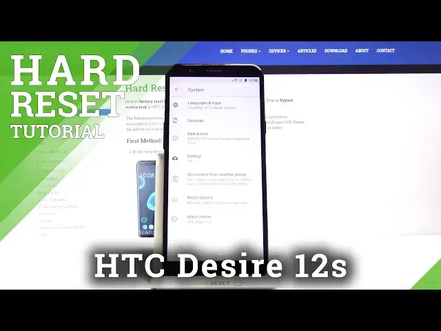 'Video thumbnail for How to Hard Reset HTC Desire 12s – Factory Reset Via Settings'