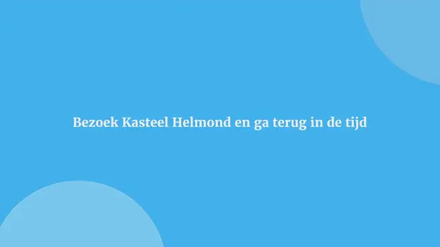 Video thumbnail for DE LEUKSTE BEZIENSWAARDIGHEDEN EN DINGEN OM TE DOEN IN HELMOND!