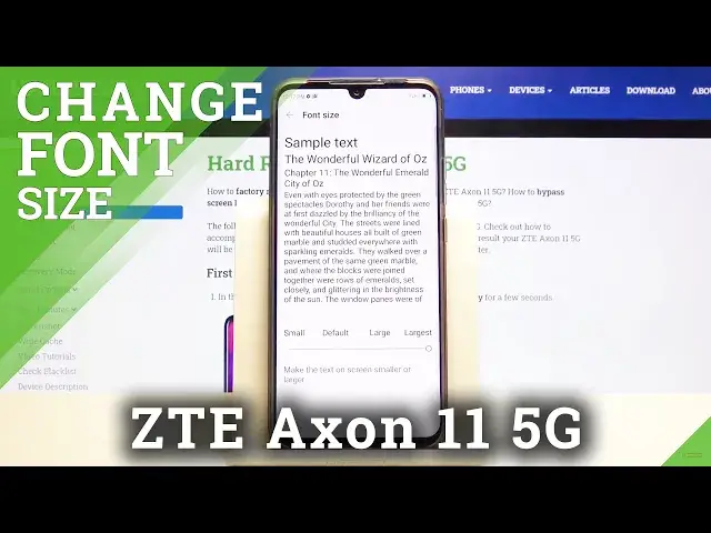 'Video thumbnail for How to Change Font Size in ZTE Axon 11 5G – Display Settings'