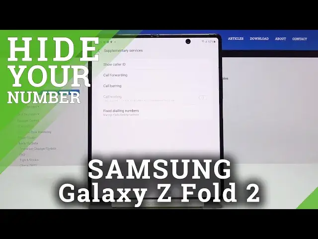 'Video thumbnail for How to Hide / Show Caller ID in SAMSUNG Galaxy Z Fold 2 – Manage Caller ID Settings'
