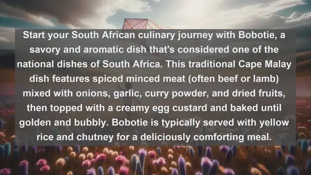 Video thumbnail for Taste of South Africa: Top 10 Mouthwatering South African Dishes You Must Try!