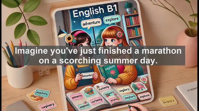 Video thumbnail for 2500 Must Know CEFR B1 Vocabulary - Understanding 'Thirsty': From Physical Need to Metaphorical Desire