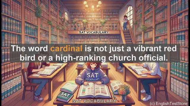 Video thumbnail for 5000 Must Know SAT Vocabulary - Understanding 'Cardinal': More Than Just a Bird or Church Official