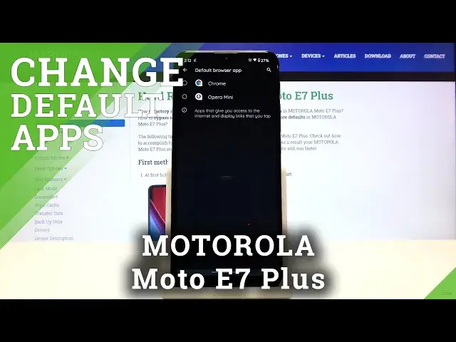 'Video thumbnail for How to Change Default Apps in MOTOROLA Moto E7 Plus- Find Default Apps Section'