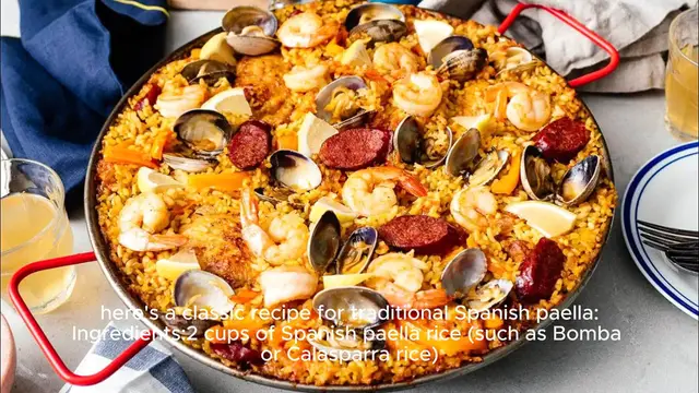 Video thumbnail for Paella recipe