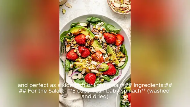 Video thumbnail for spinach salad recipe