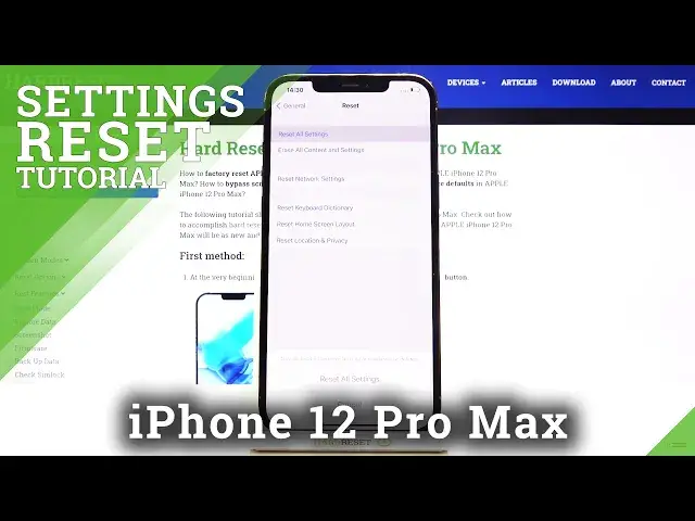 'Video thumbnail for How to Reset All Settings in iPhone 12 Pro Max – Restore Settings'