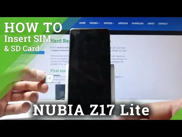 'Video thumbnail for How to Insert SIM & SD Card into NUBIA Z17 Lite –  Memory & Network Cards'