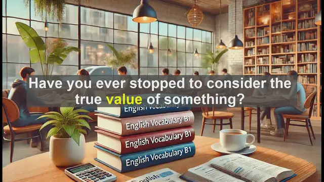 Video thumbnail for 2500 Must Know CEFR B1 Vocabulary - Understanding the Word 'Value': Meanings and Uses in English