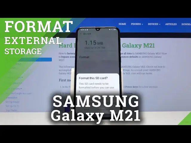 'Video thumbnail for How to Format SD Card in SAMSUNG Galaxy M21 – Fix Memory Card Problems'