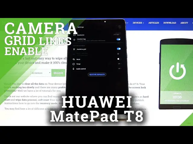Video thumbnail for Grind lines in Camera in HUAWEI MatePad T8 – Turn on / Turn Off Grind Lines